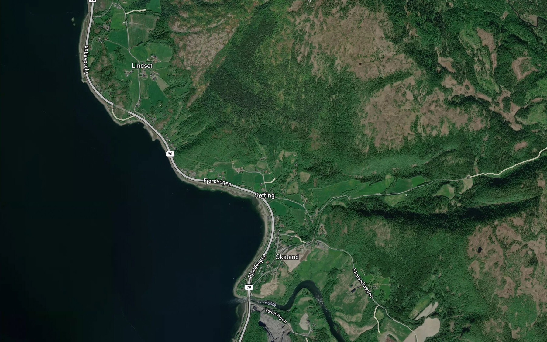 Satellite map of the Softingsbekken