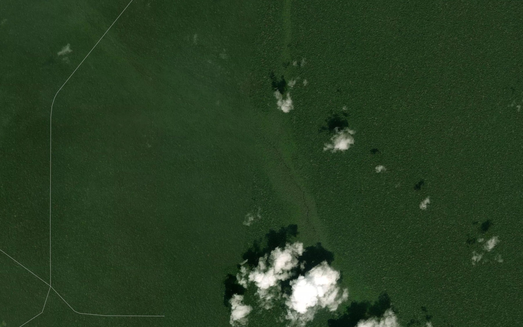 Satellite map of the Ouandja