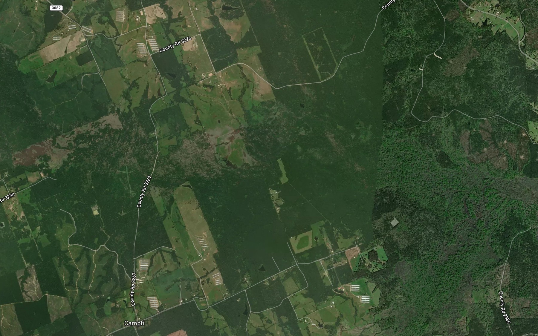 Satellite map of the Willsie Branch