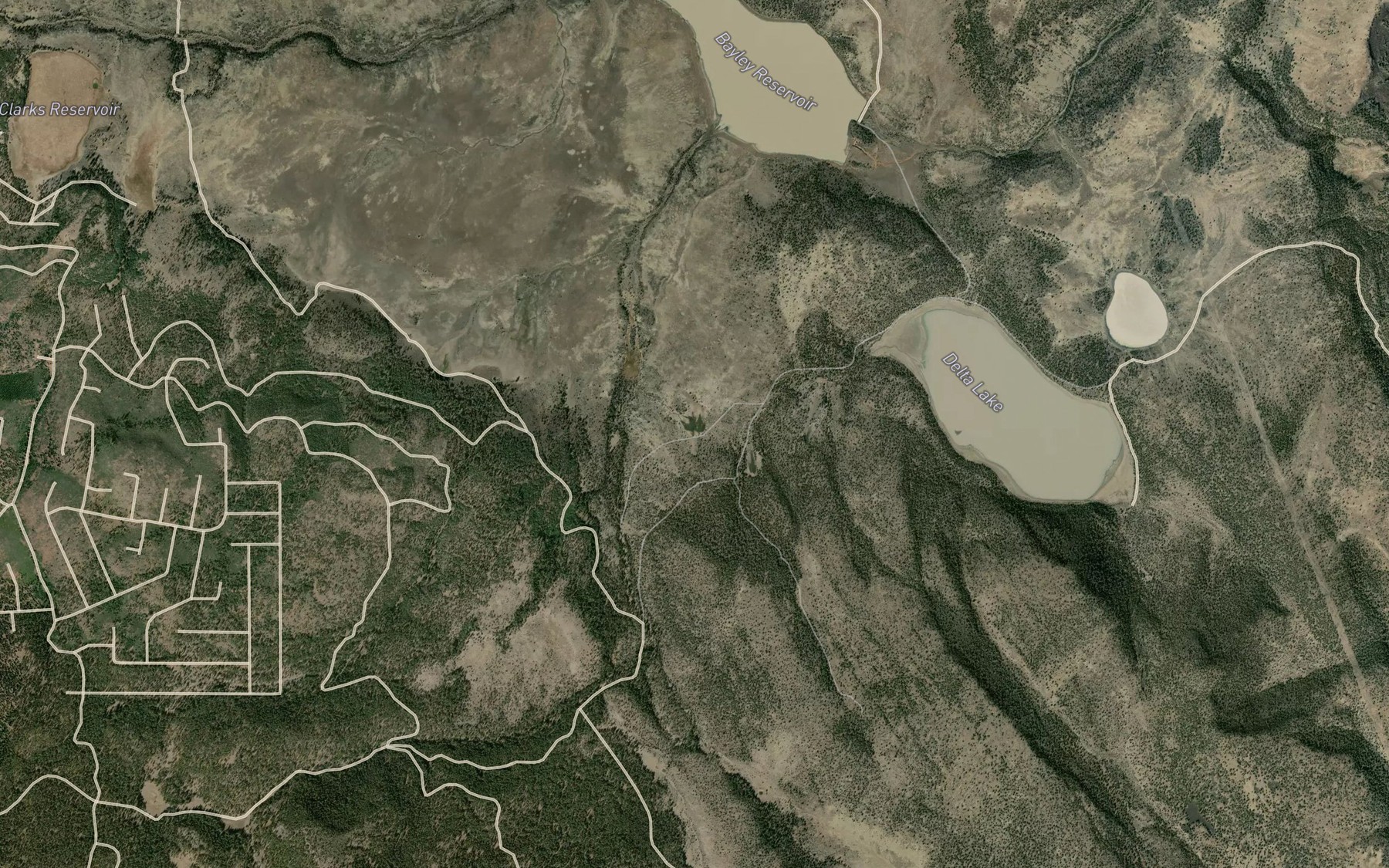 Satellite map of the Willow Spring