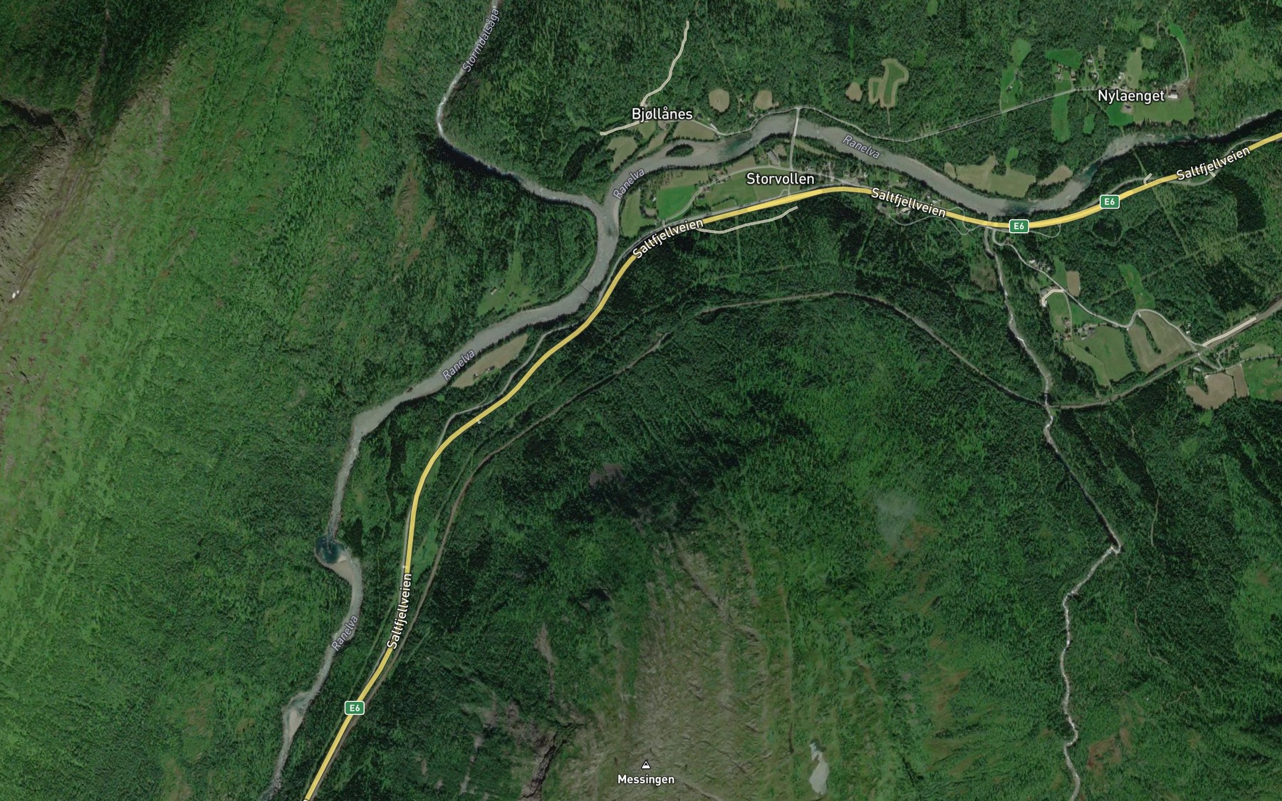 Satellite map of the Bjornbekken