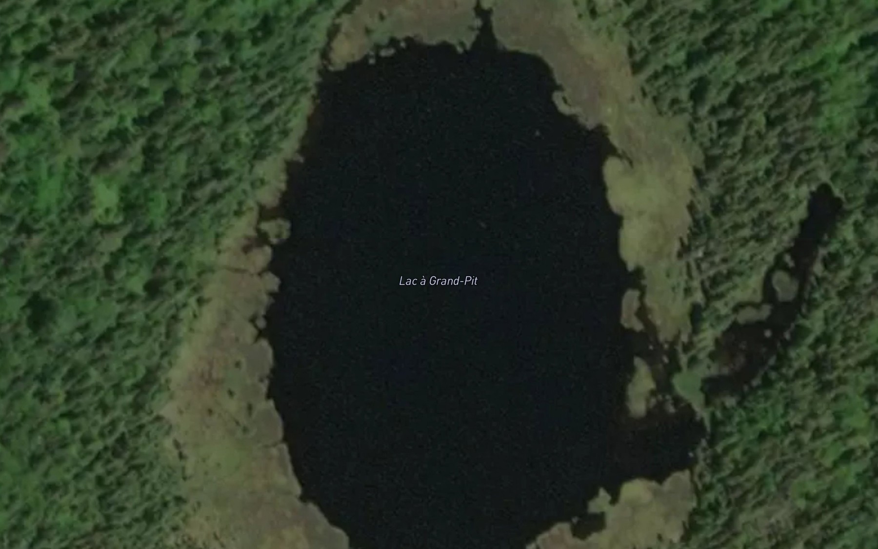Satellite map of the Lac a Grand-Pit