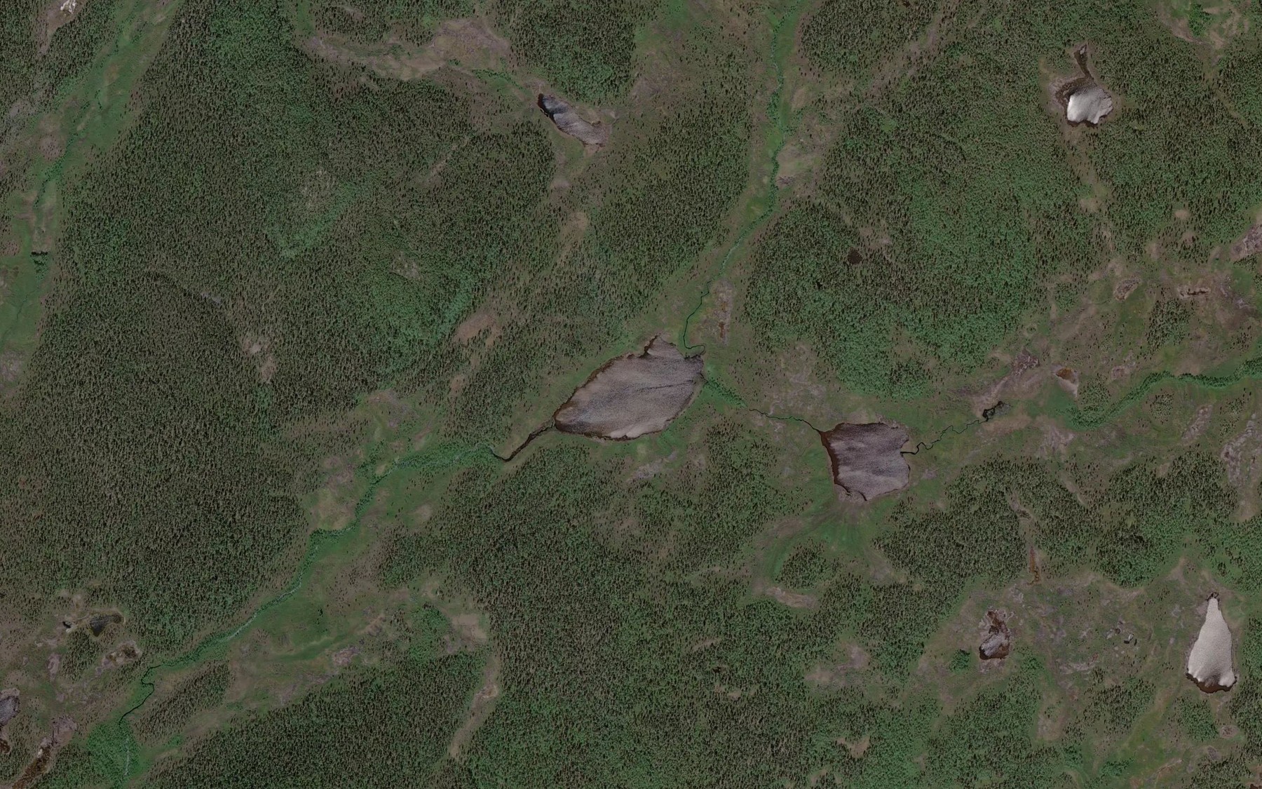 Satellite map of the Guoksajavri