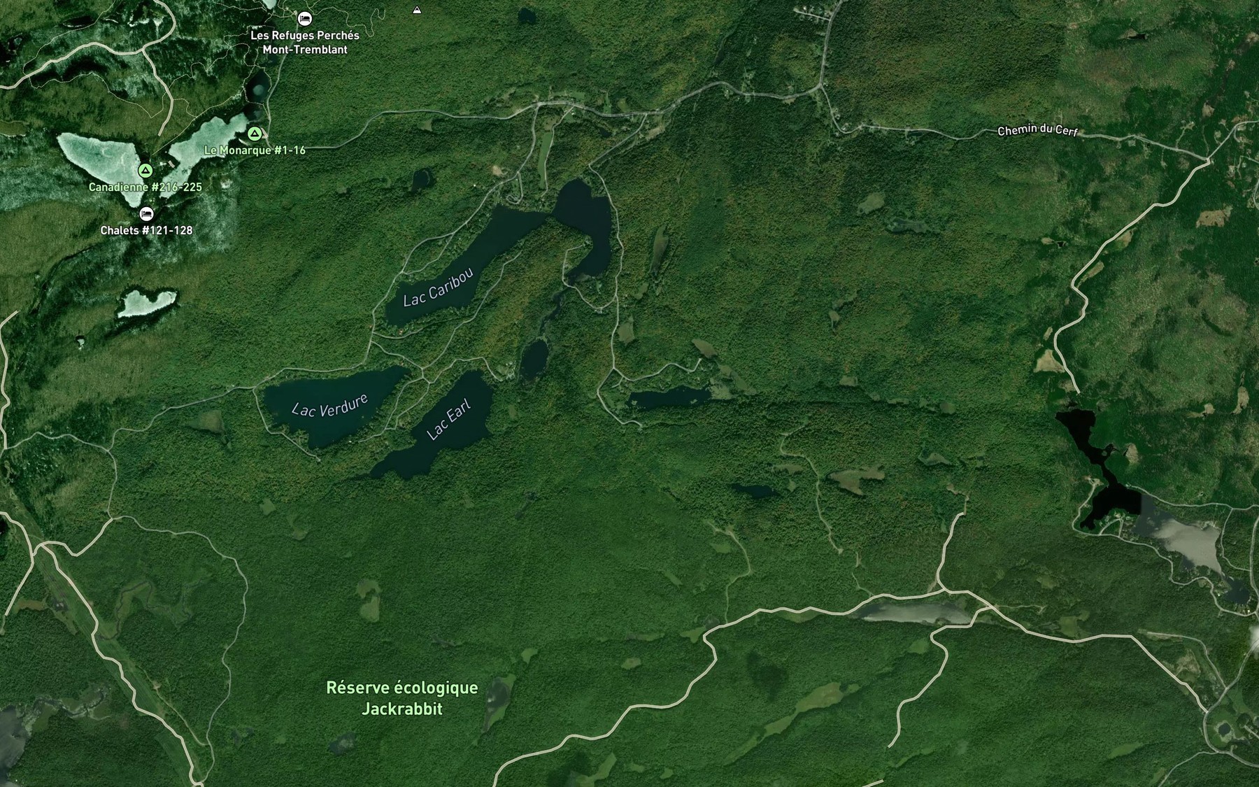 Satellite map of the Lac Richer