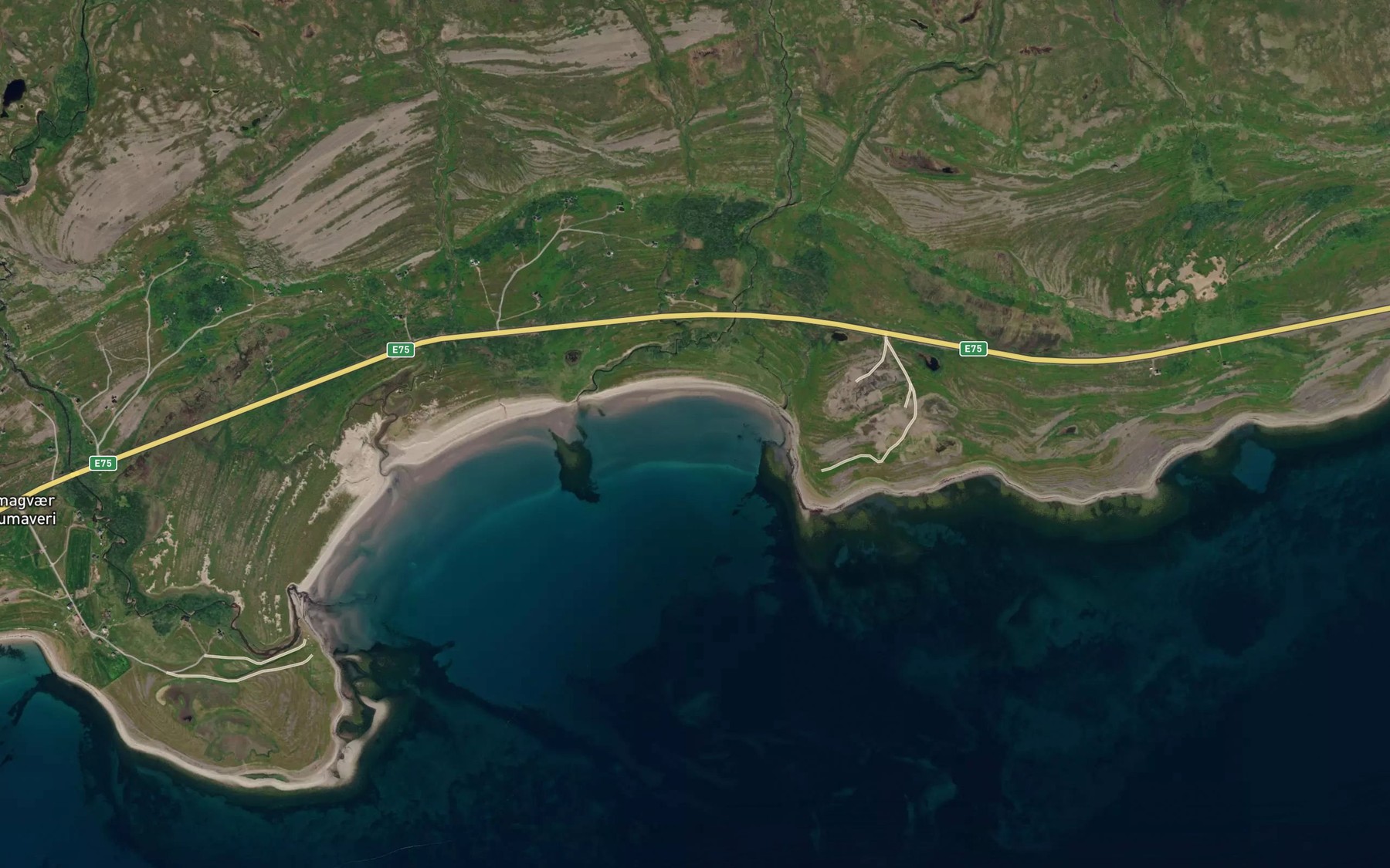 Satellite map of the Trollbukta
