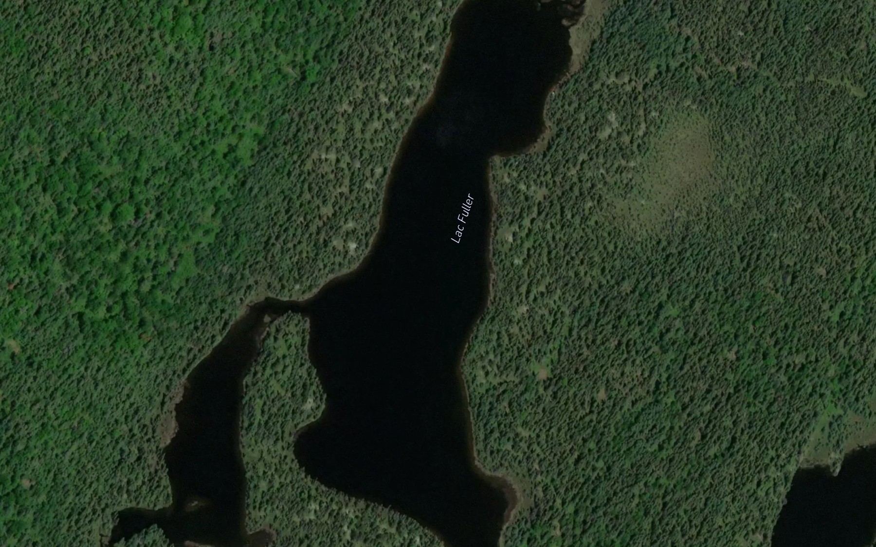 Satellite map of the Lac Fuller