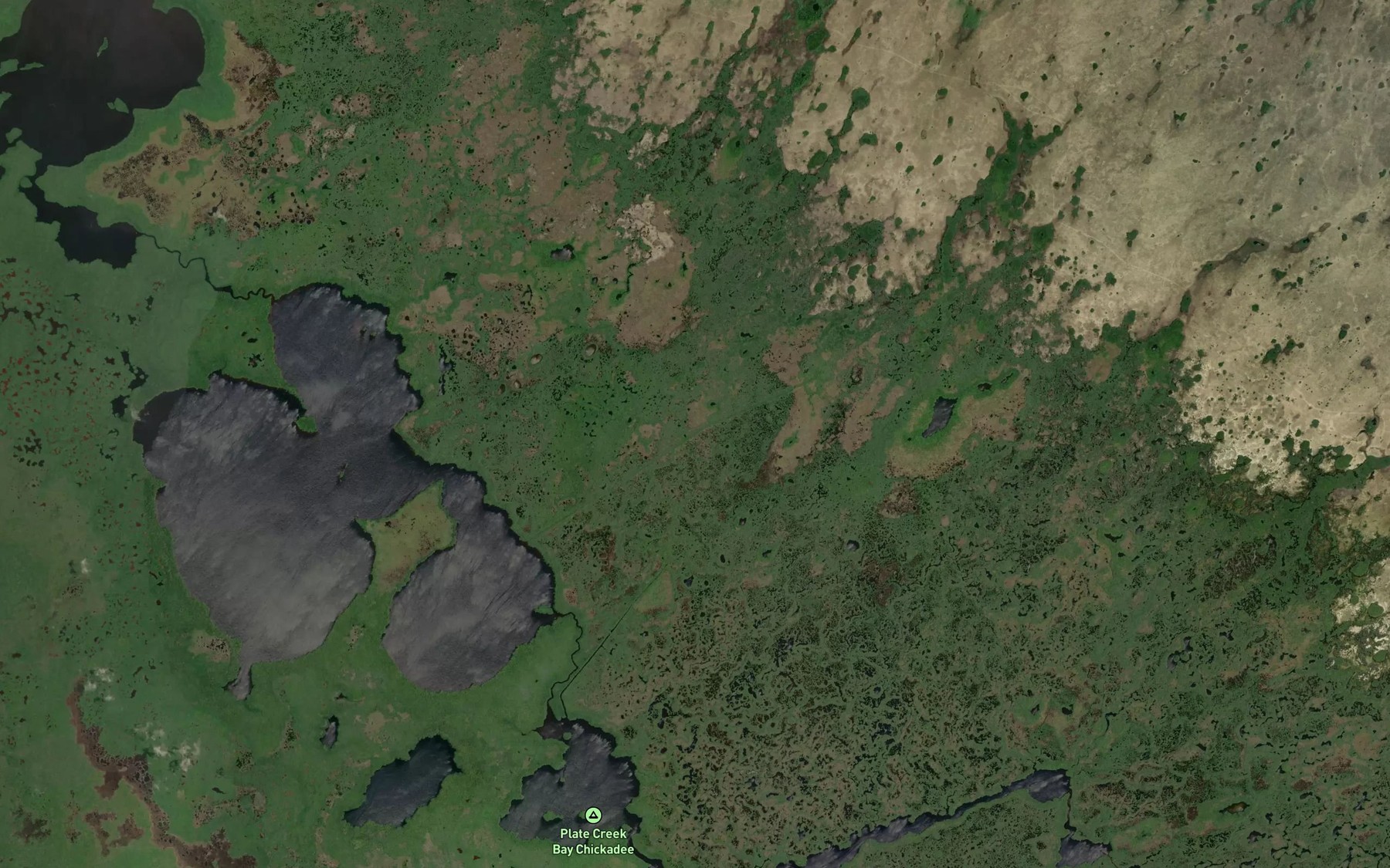 Satellite map of the Gator Bay Canal