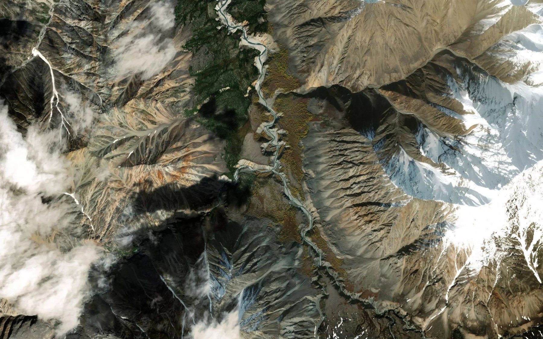 Satellite map of the Sukhoy