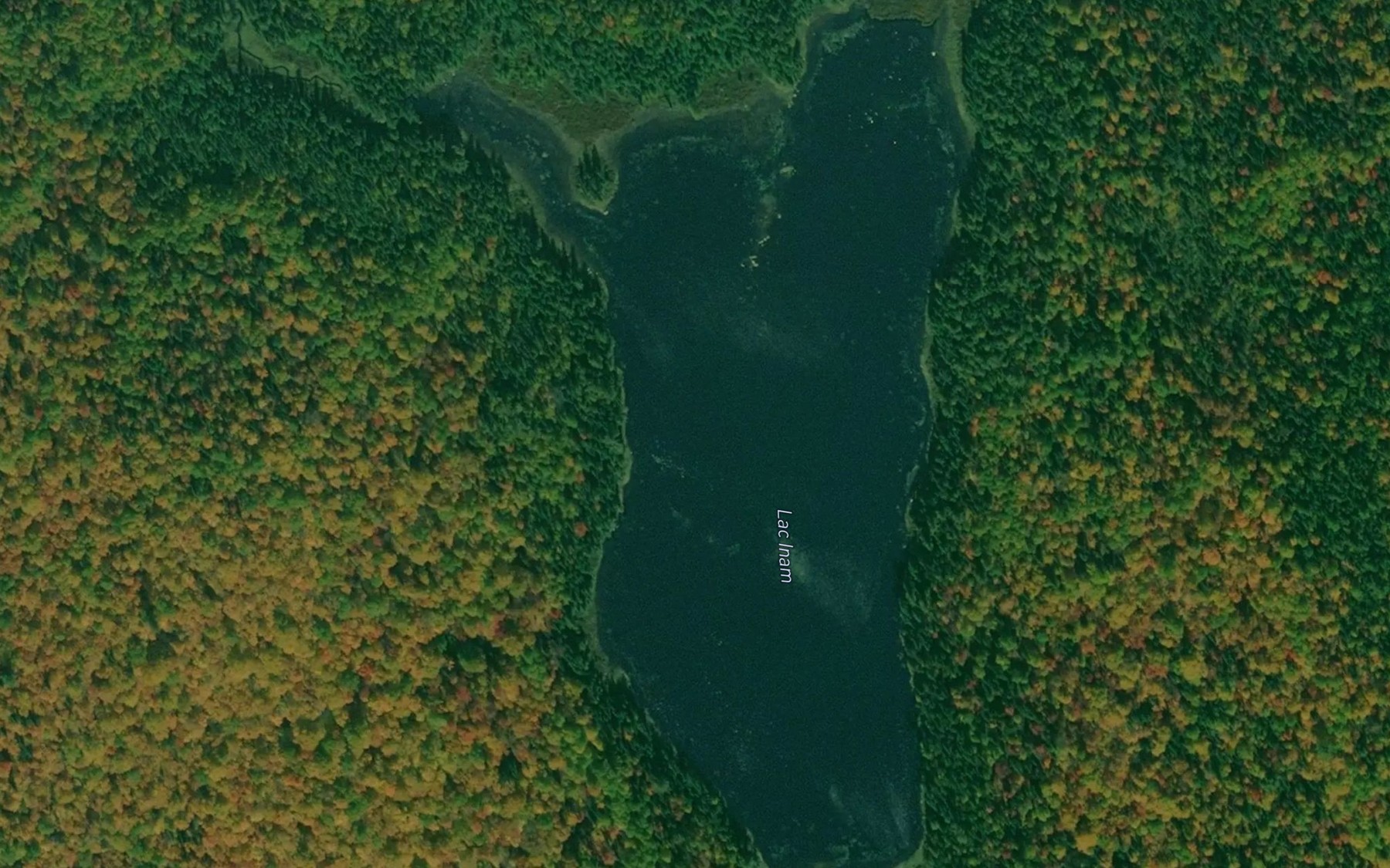Satellite map of the Lac Inam