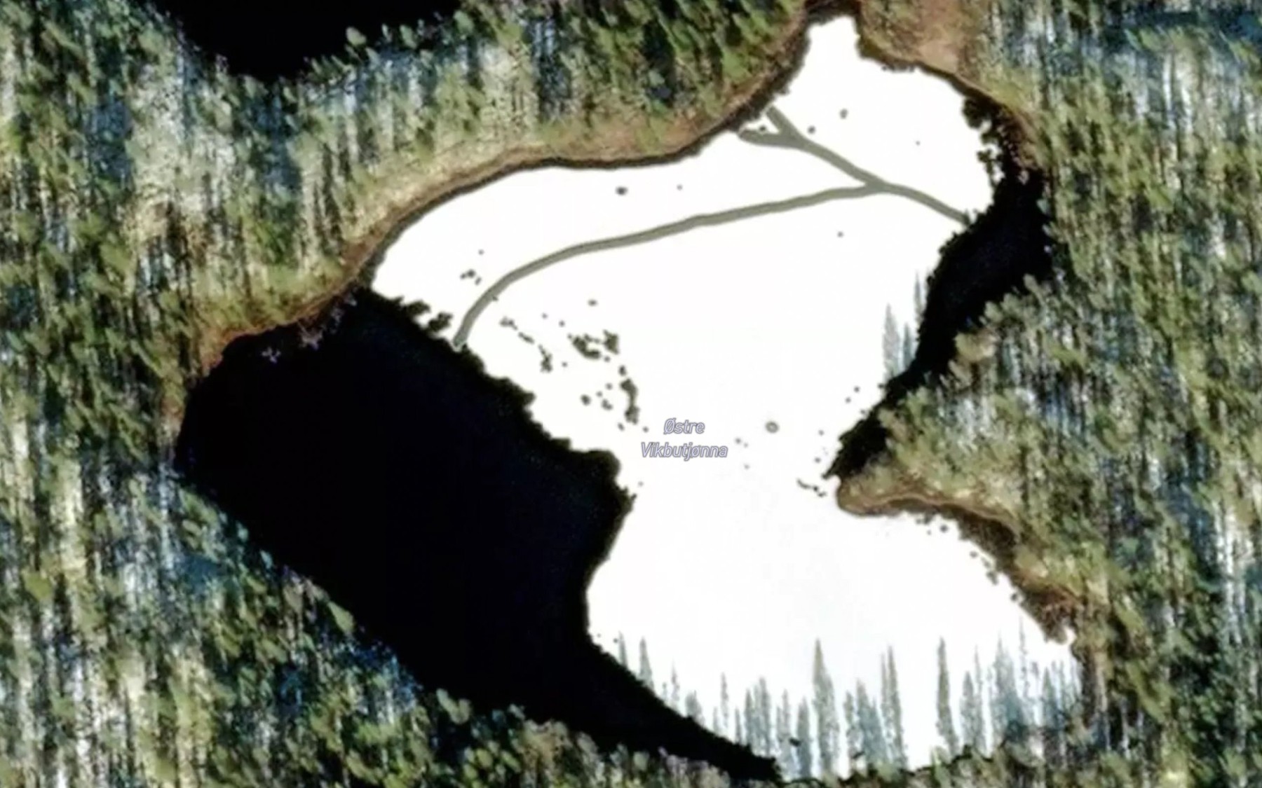 Satellite map of the Vikbutjorna