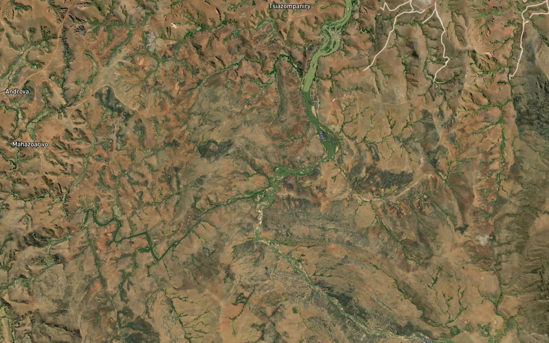 Satellite map of the Mazana