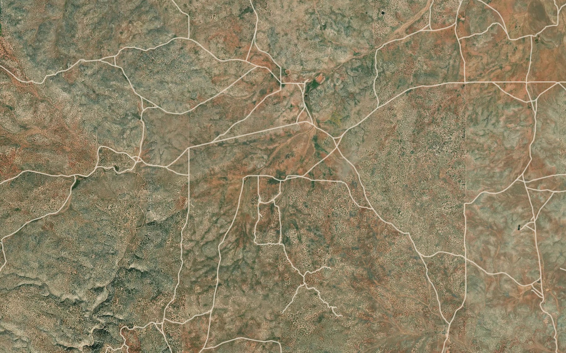 Satellite map of the James Reservoir