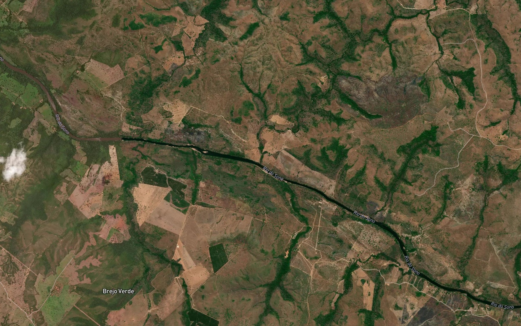 Satellite map of the Corrego Cocal