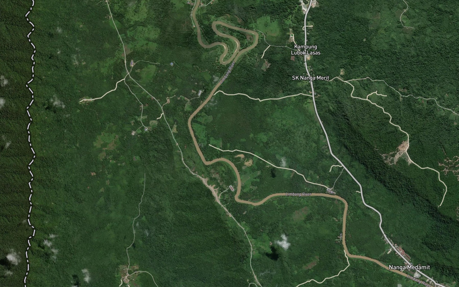 Satellite map of the Lubok Baluku