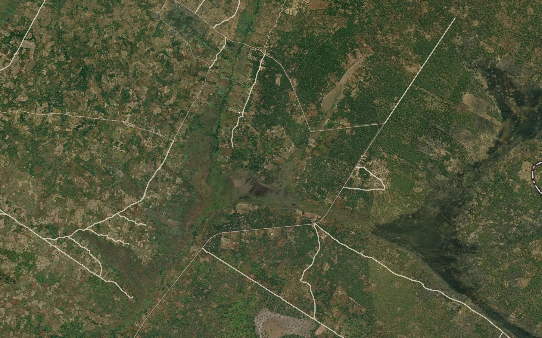 Satellite map of the Mupena