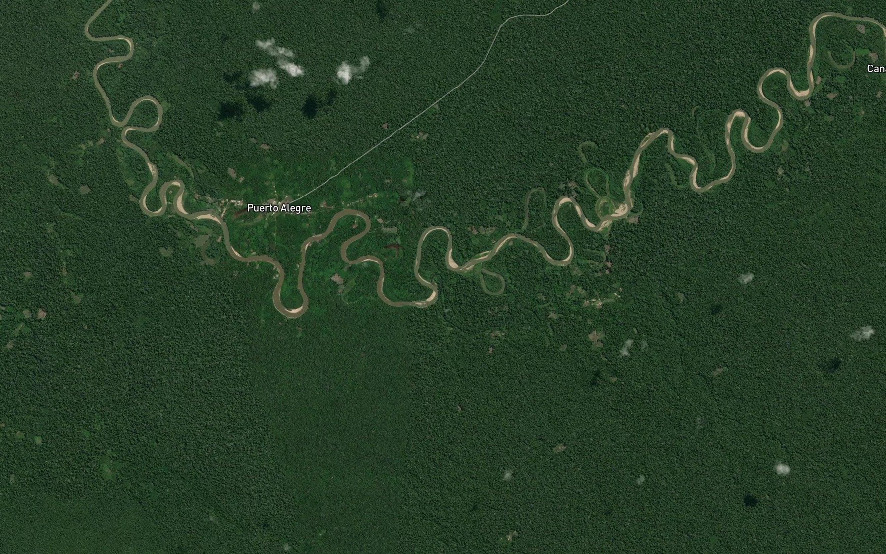 Satellite map of the Yanayacu