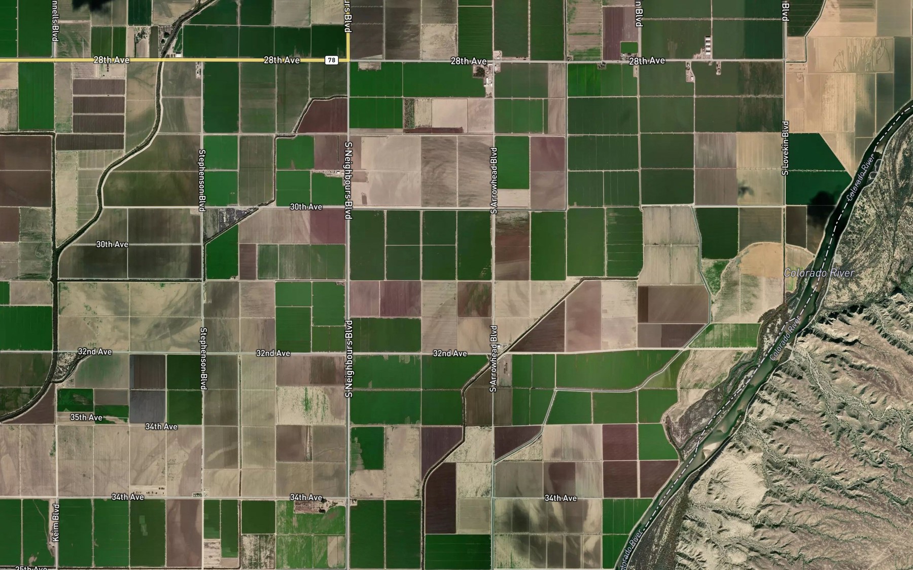 Satellite map of the C-17-1 Canal
