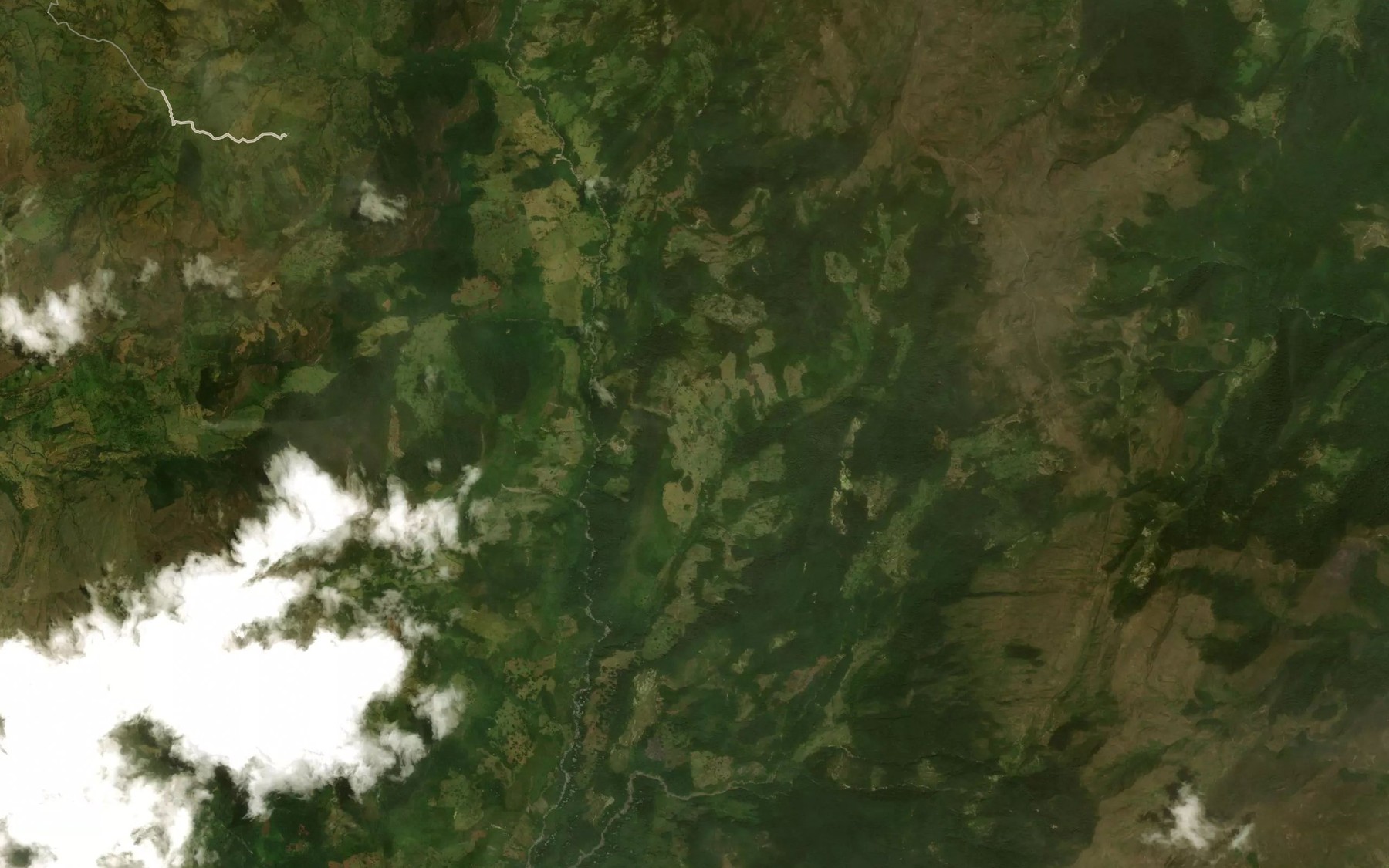 Satellite map of the Laguna Hato