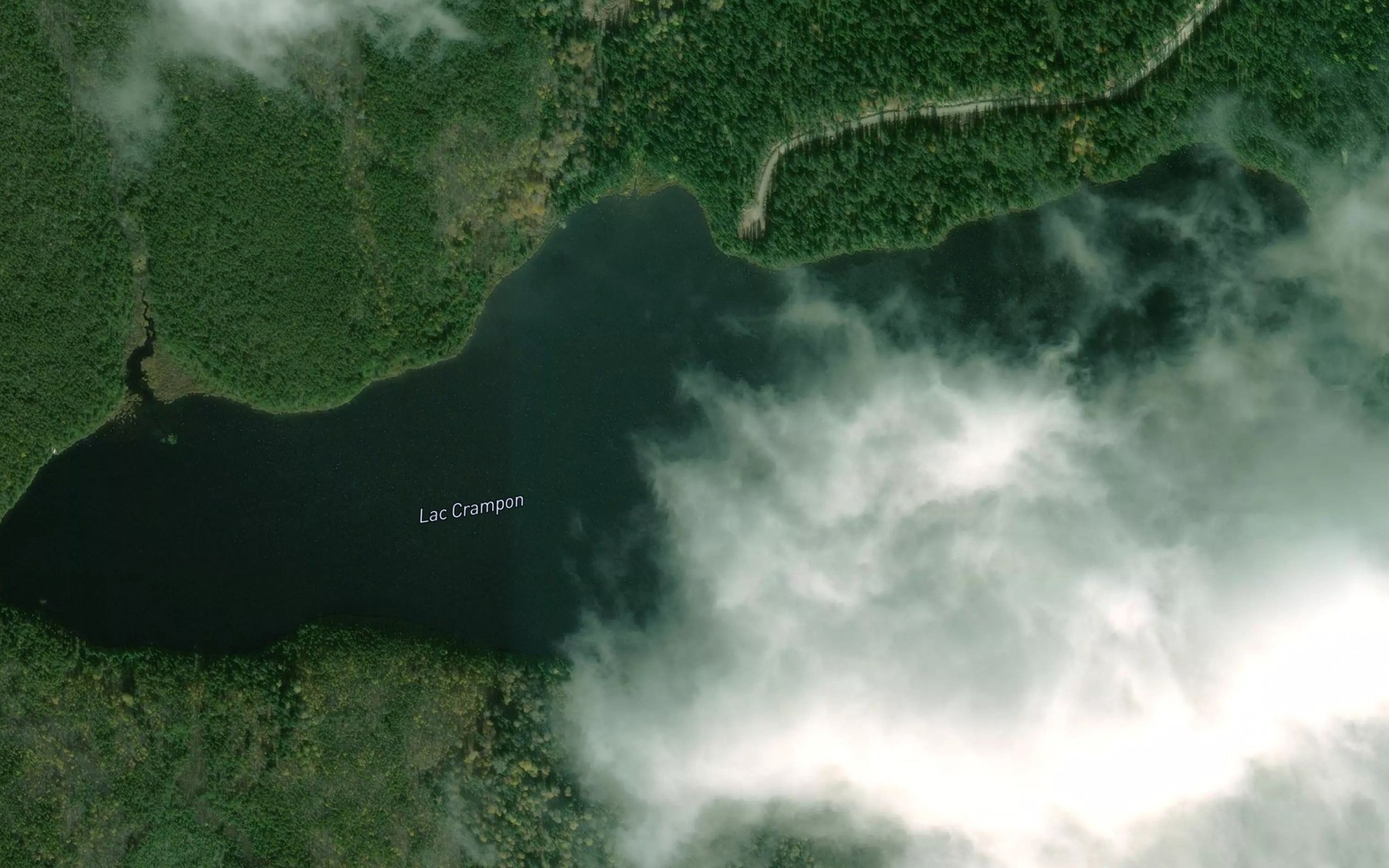 Satellite map of the Lac Crampon