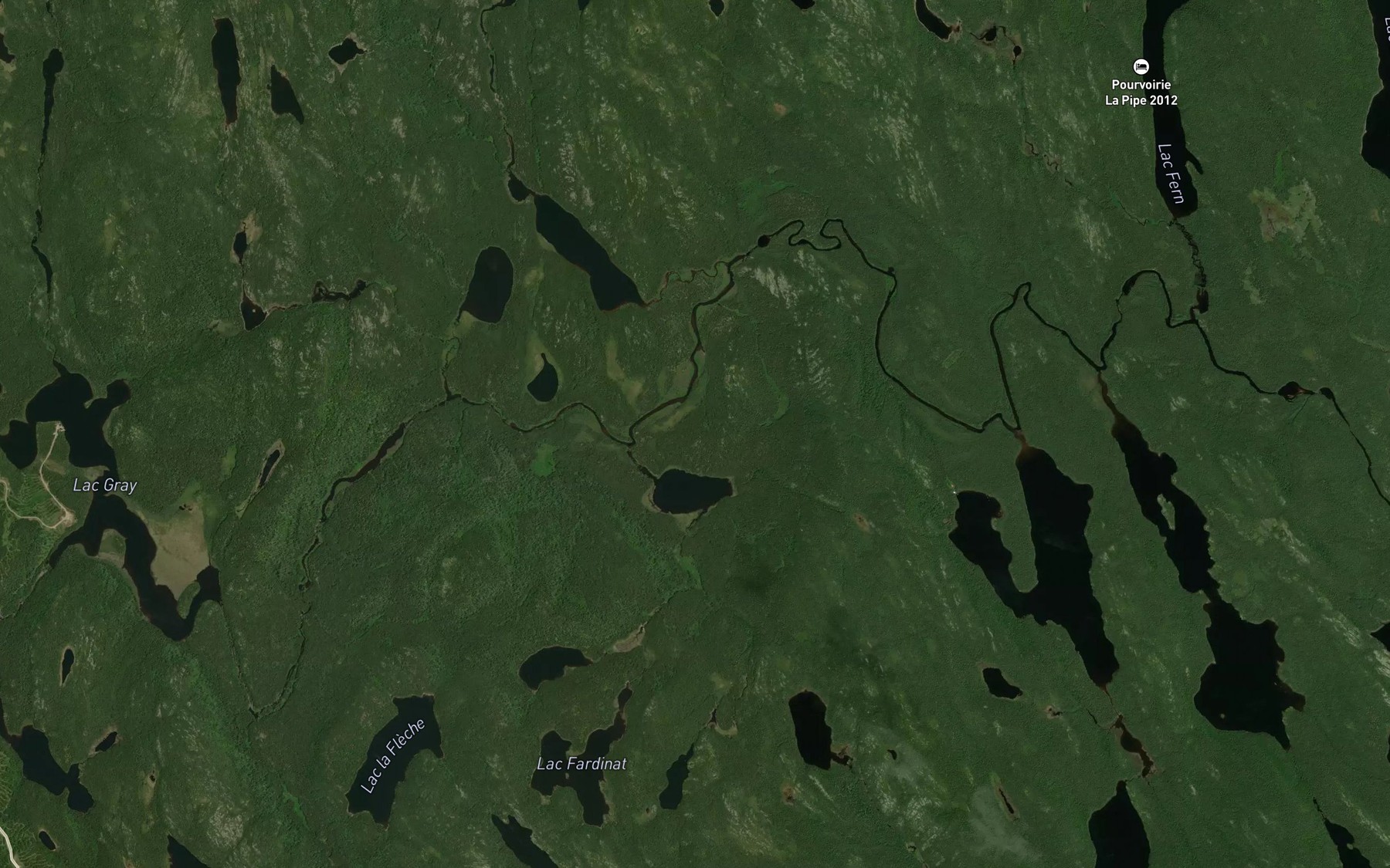 Satellite map of the Lac Sifflet