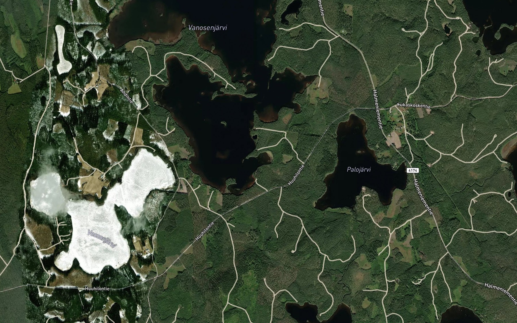 Satellite map of the Suolahti