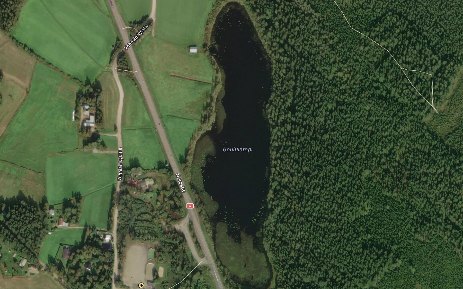 Satellite map of the Koululampi