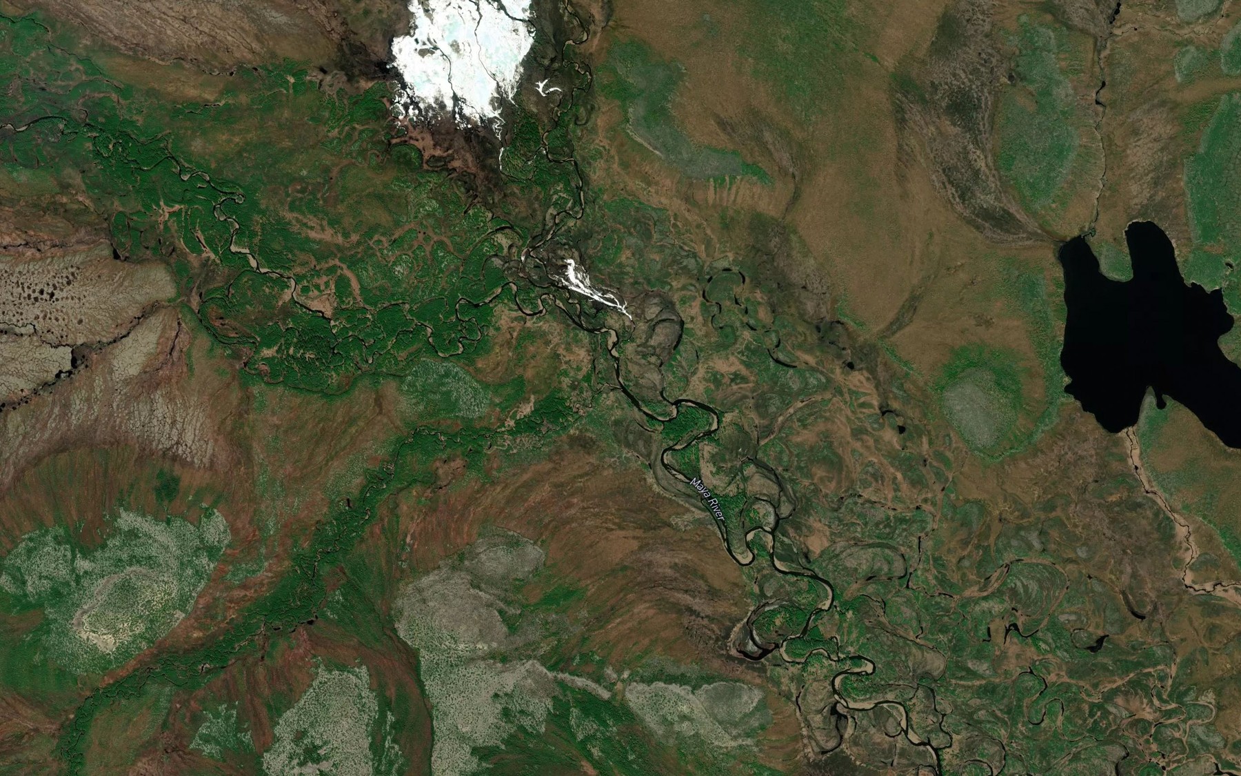 Satellite map of the Nynykyncha