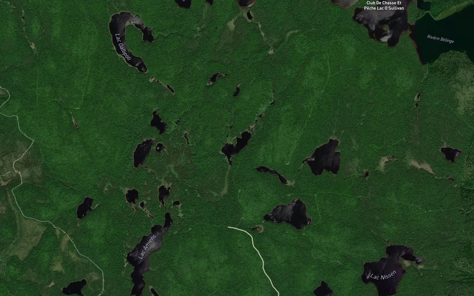 Satellite map of the Lac l'Ecurie