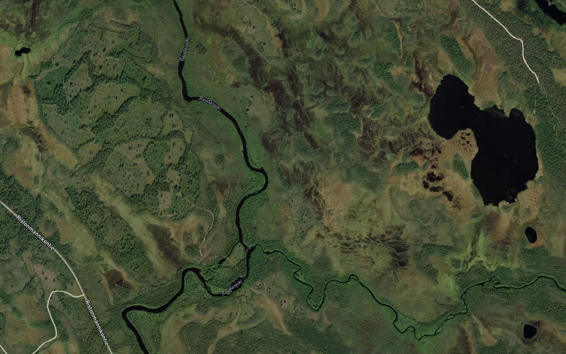 Satellite map of the Vuojoki