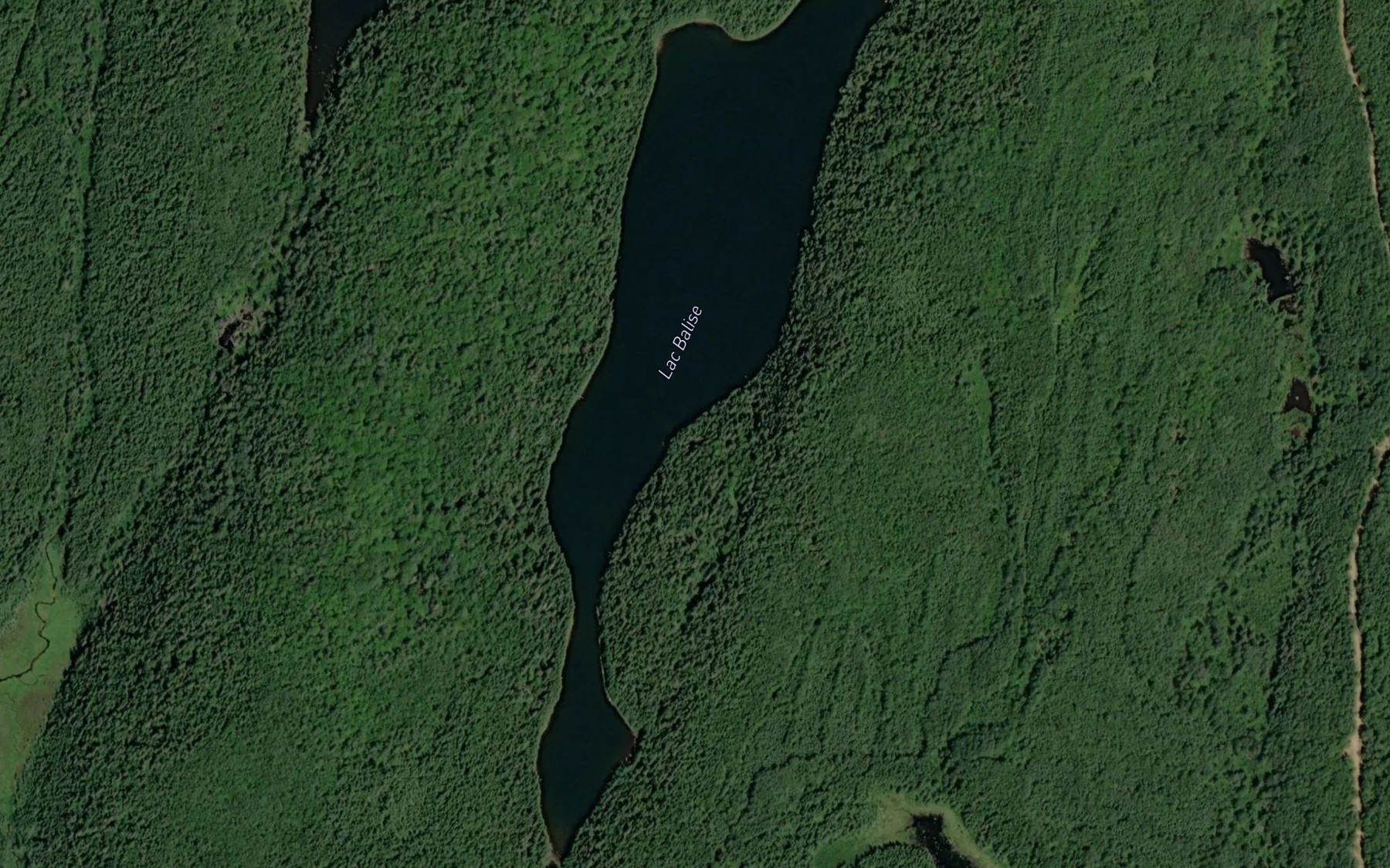 Satellite map of the Lac Balise