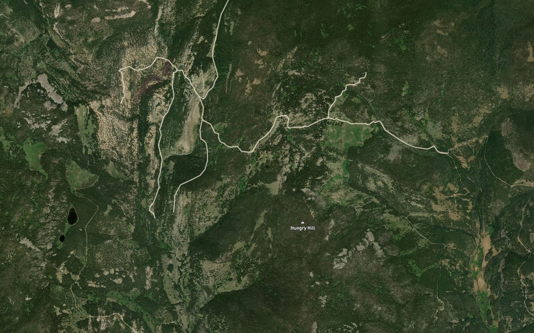 Satellite map of the Mud Lake