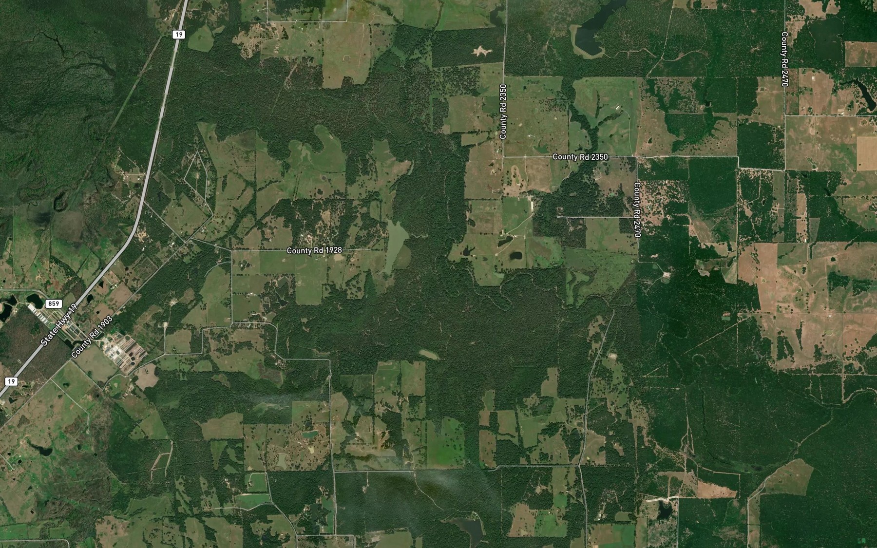 Satellite map of the Mill Creek
