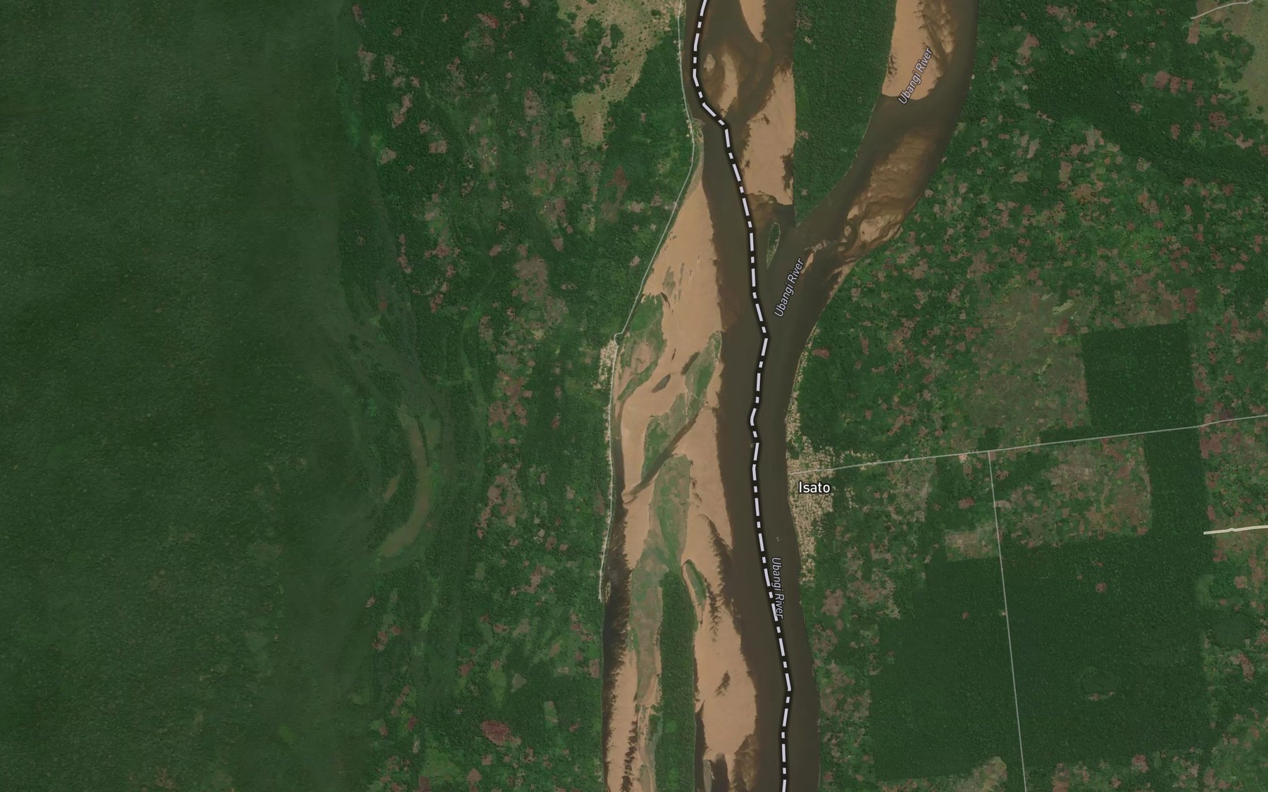 Satellite map of the Ouanga