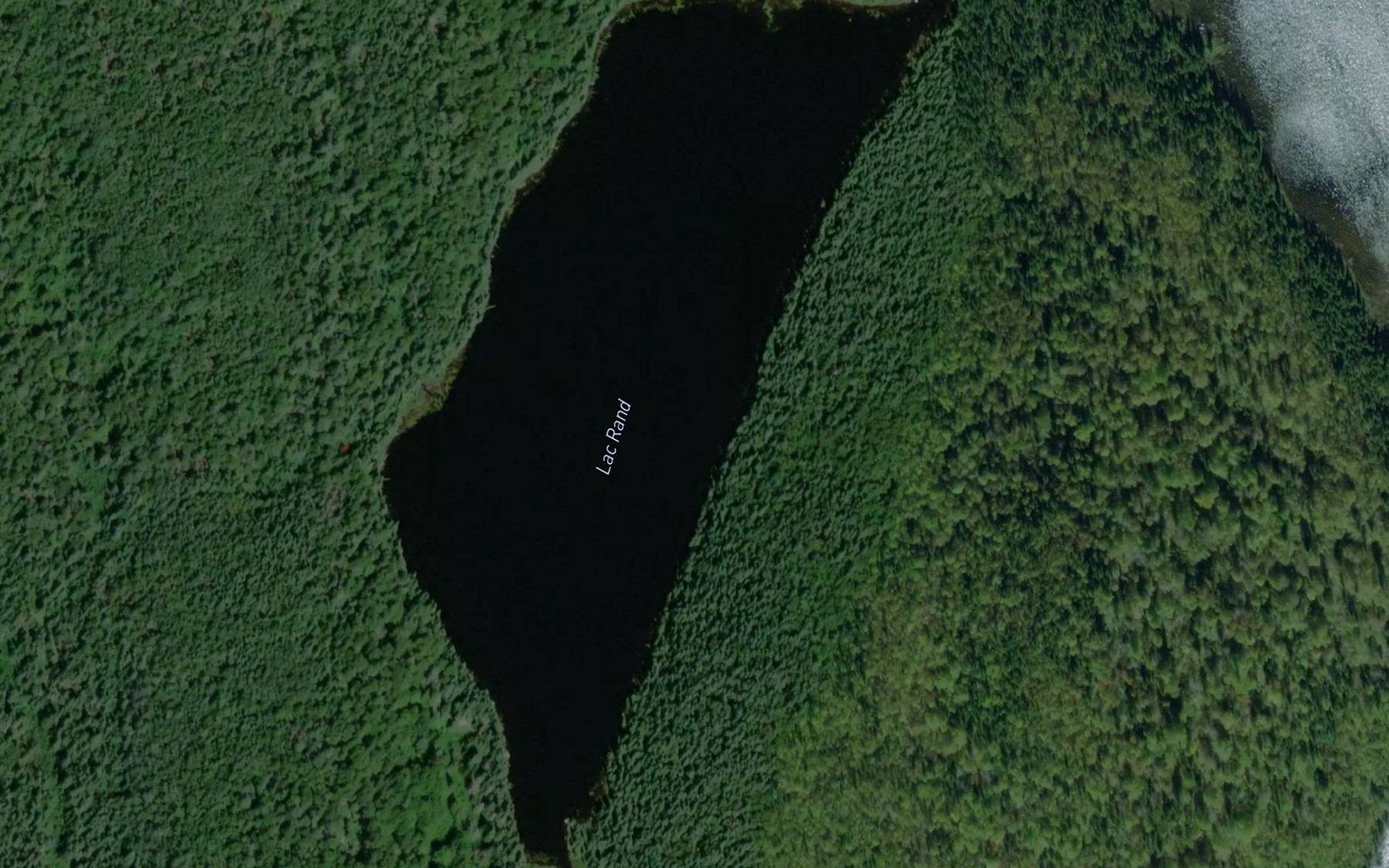 Satellite map of the Lac Rand