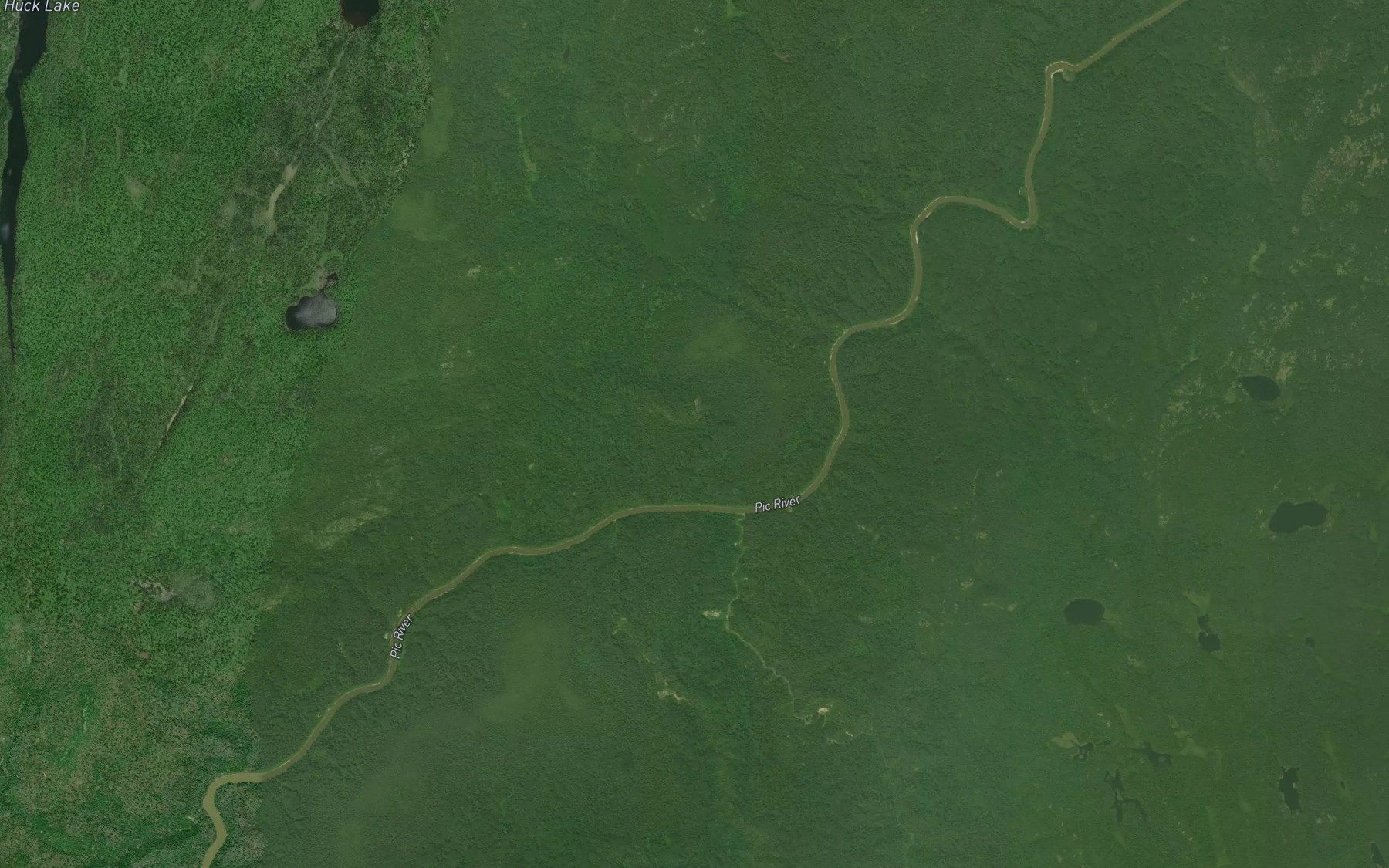 Satellite map of the Cirrus Creek