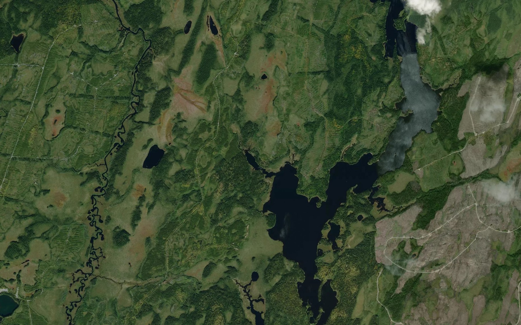 Satellite map of the Baie Keeny