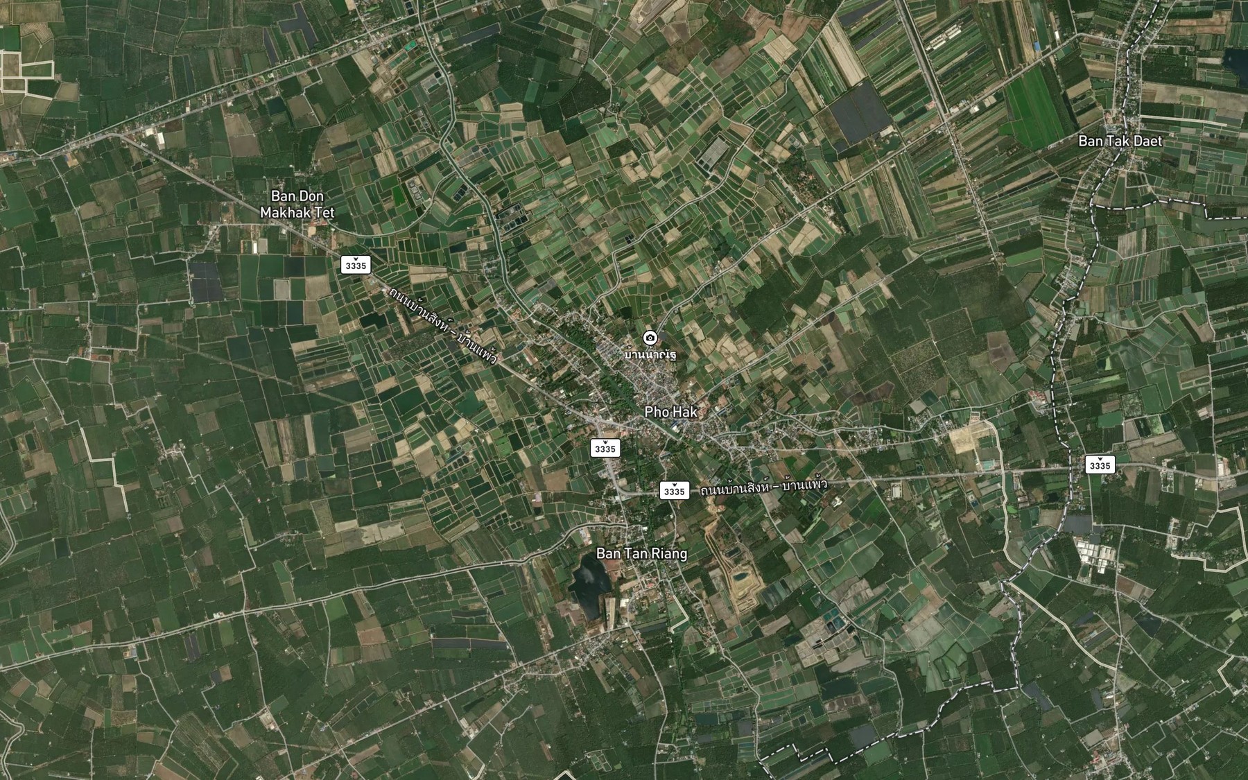 Satellite map of the Khlong Rang Ruea