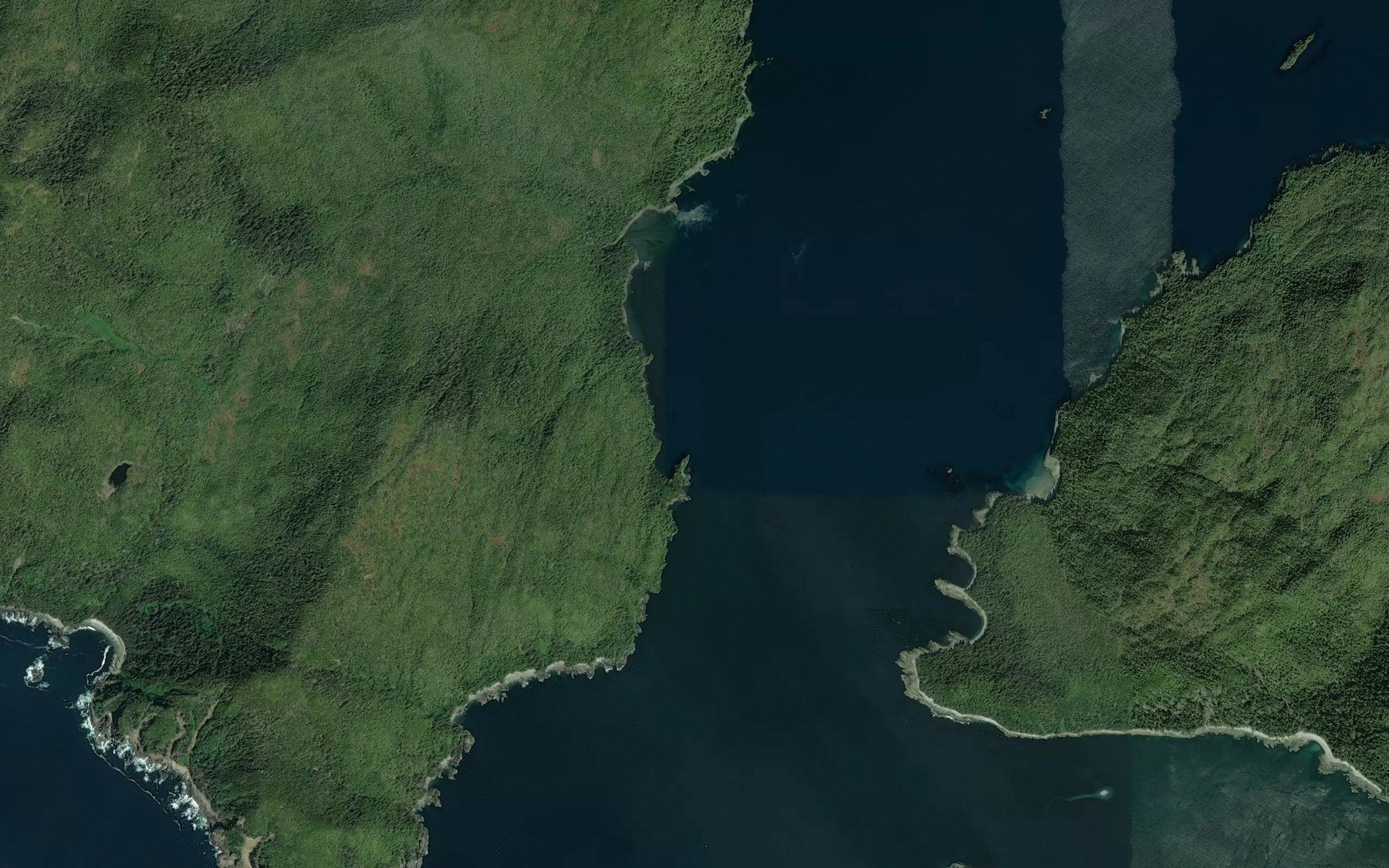 Satellite map of the Kelly Cove