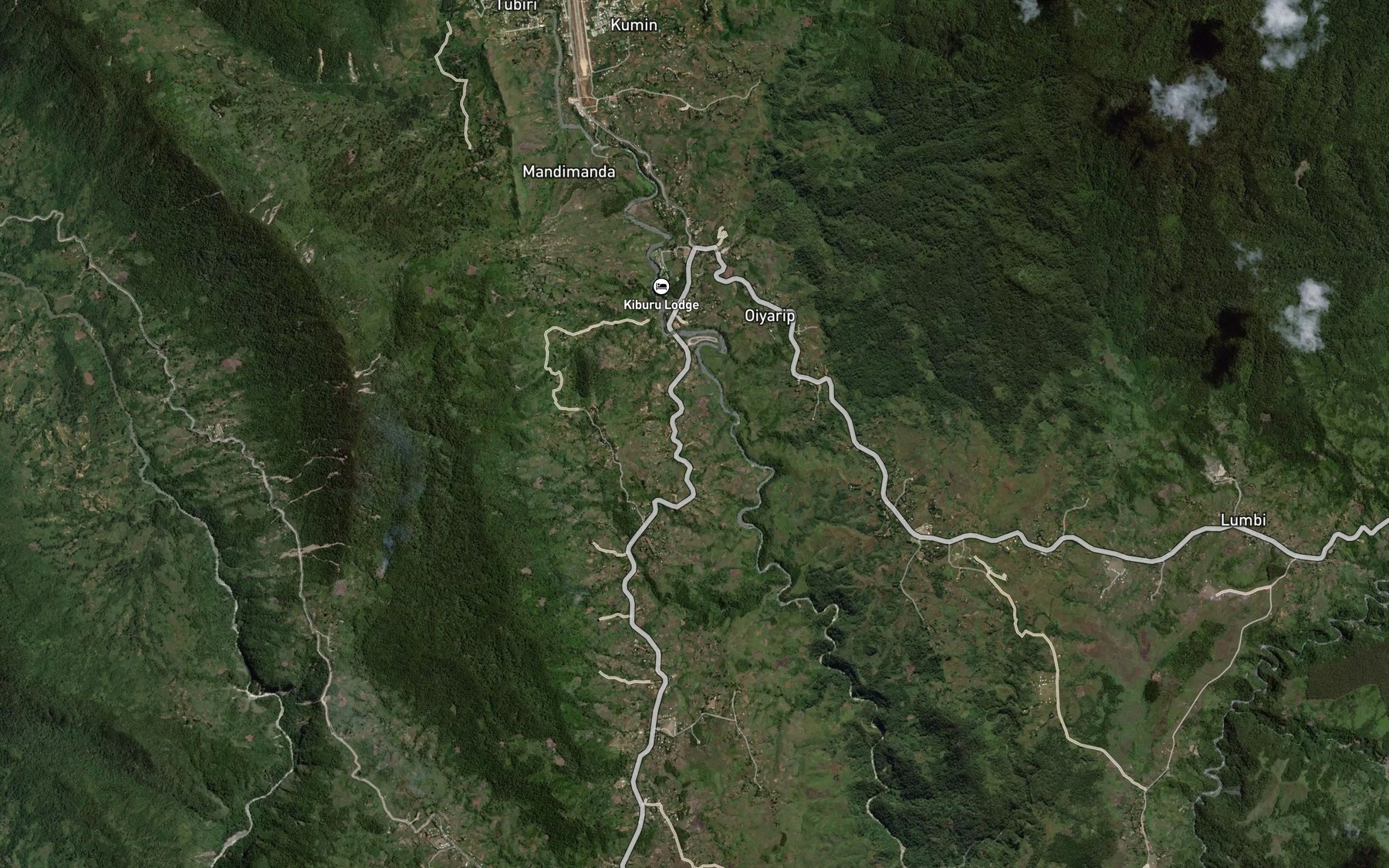 Satellite map of the Ondoa River