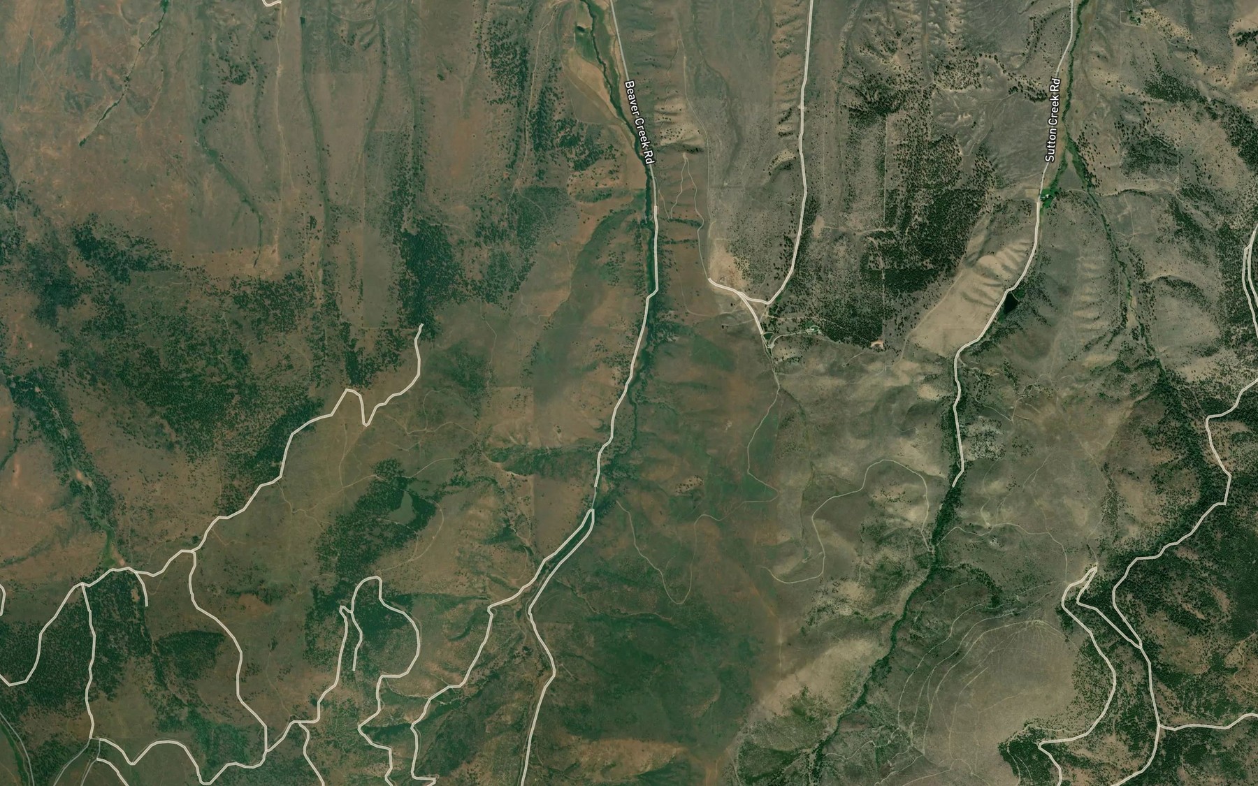 Satellite map of the Prowell Reservoir