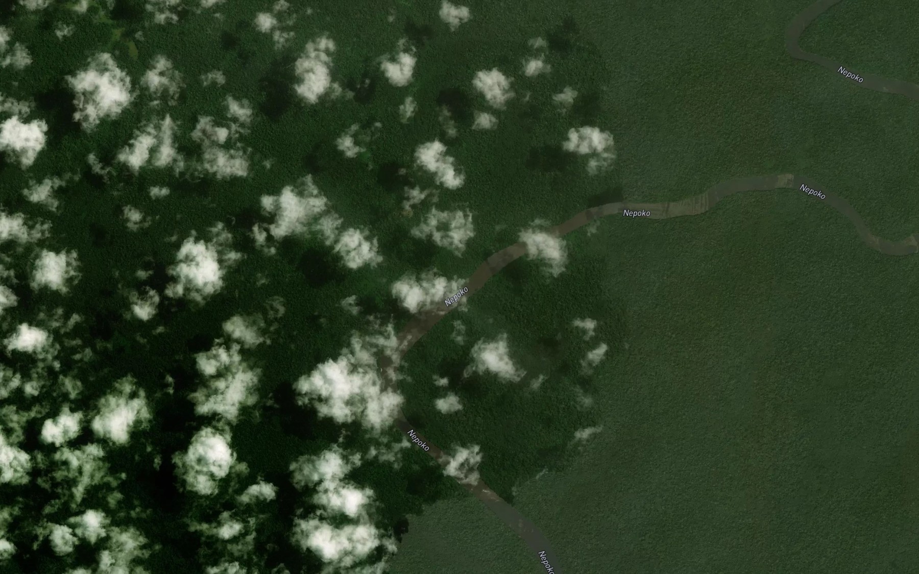 Satellite map of the Beseke