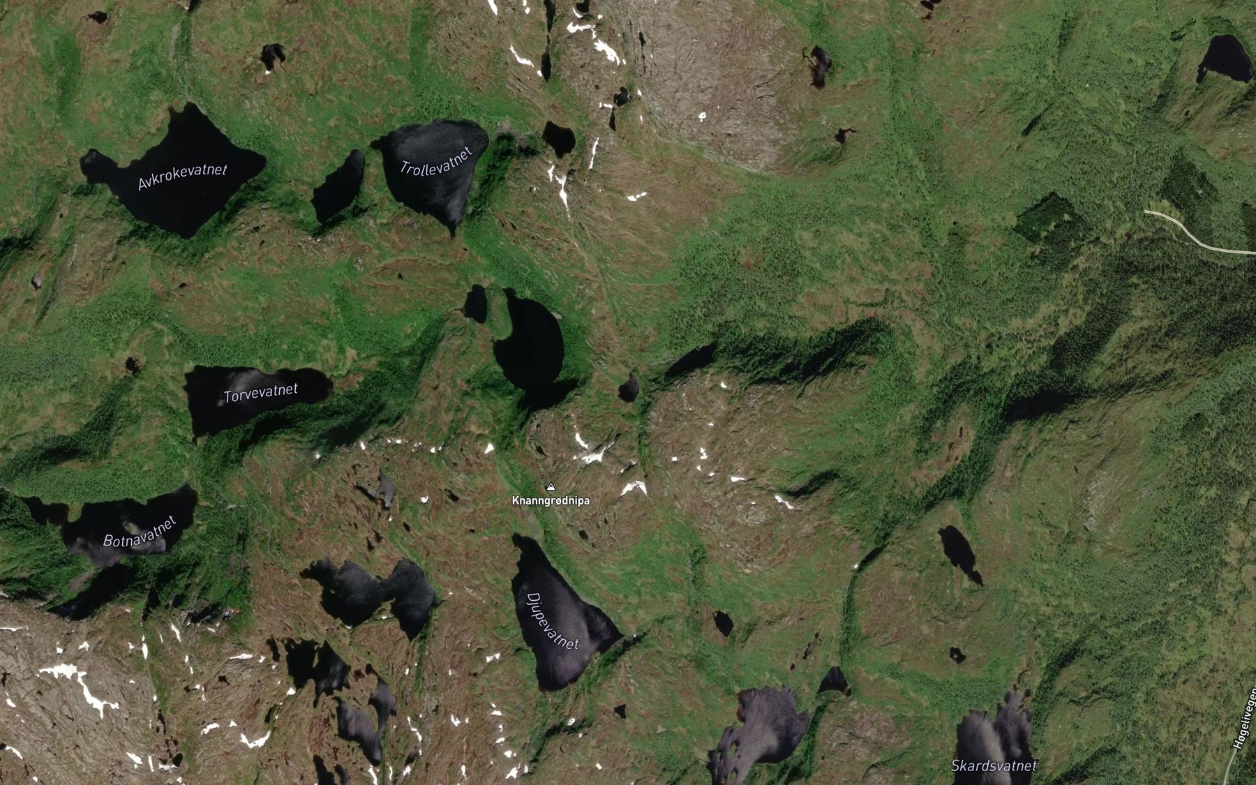 Satellite map of the Litlevatnet