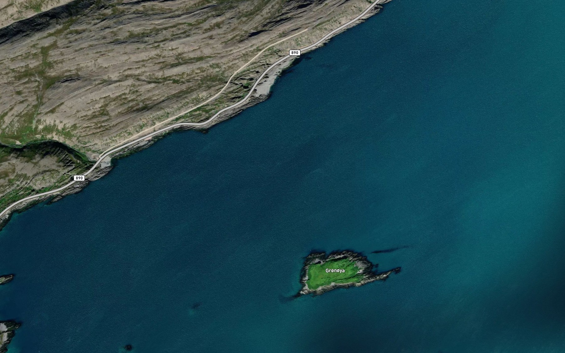 Satellite map of the Risfjorden
