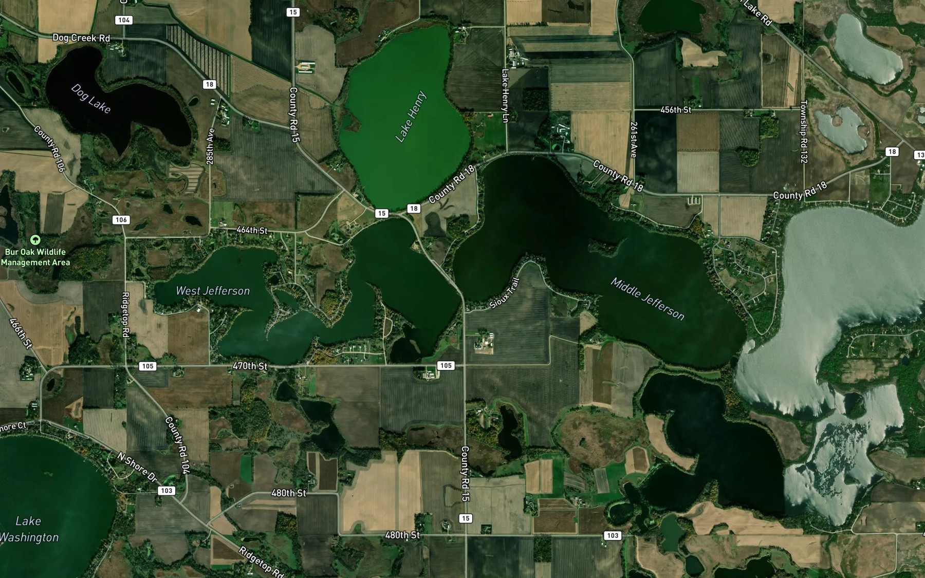 Satellite map of the Spot 6