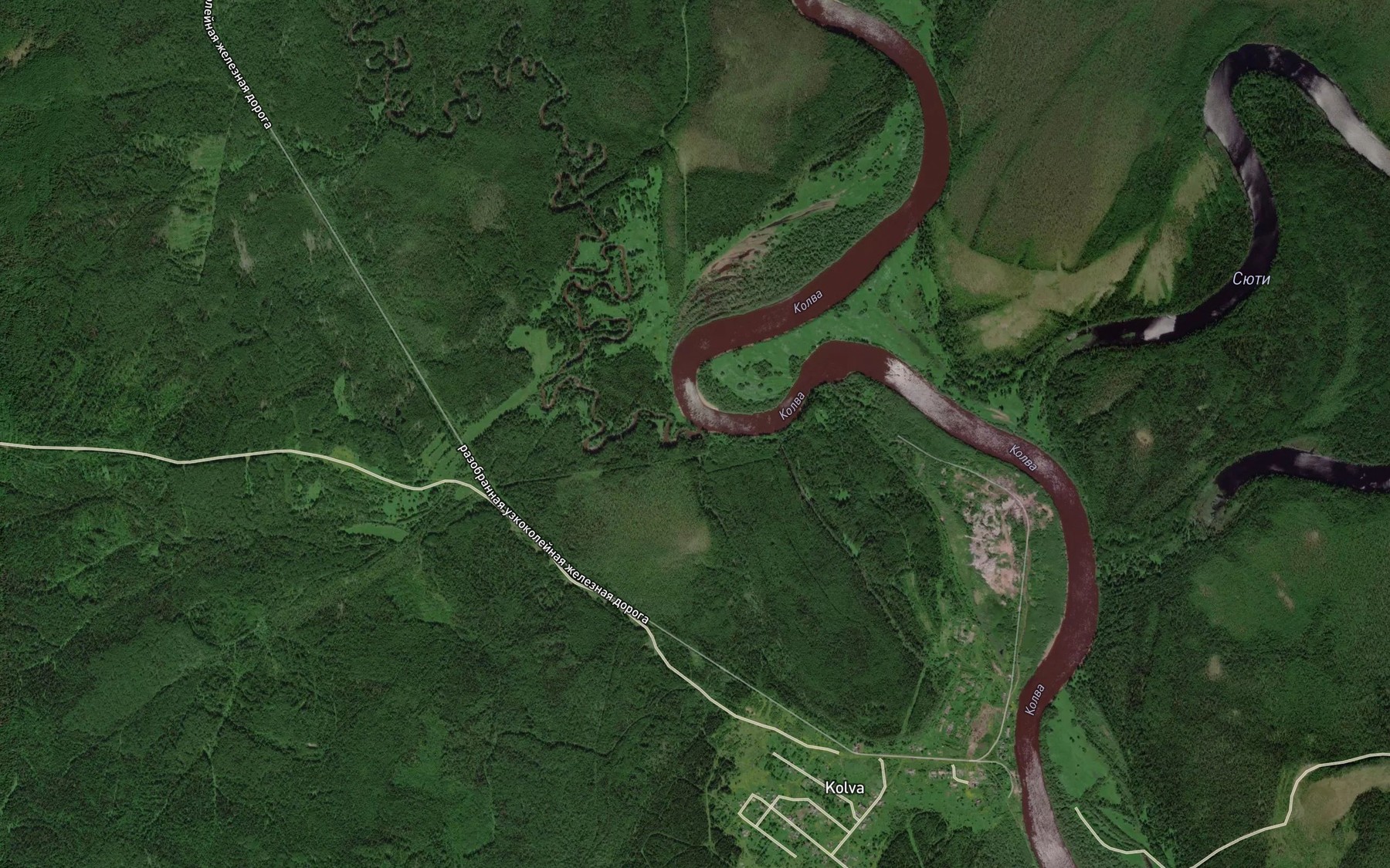 Satellite map of the Bubyl
