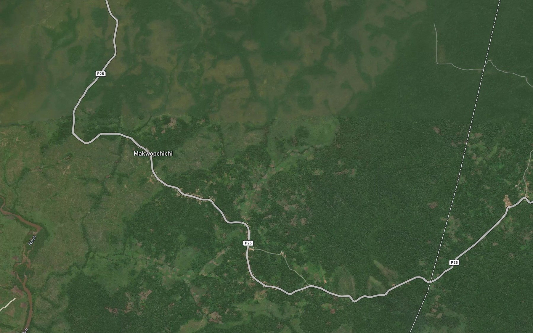 Satellite map of the Poum