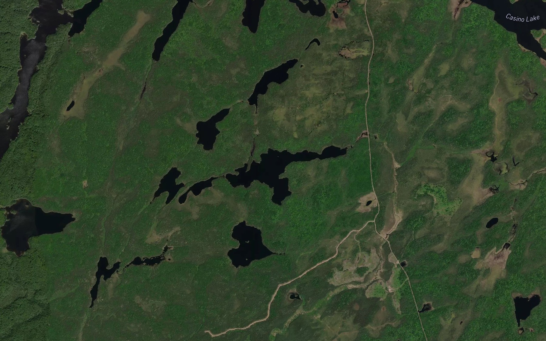 Satellite map of the Edwards Lake