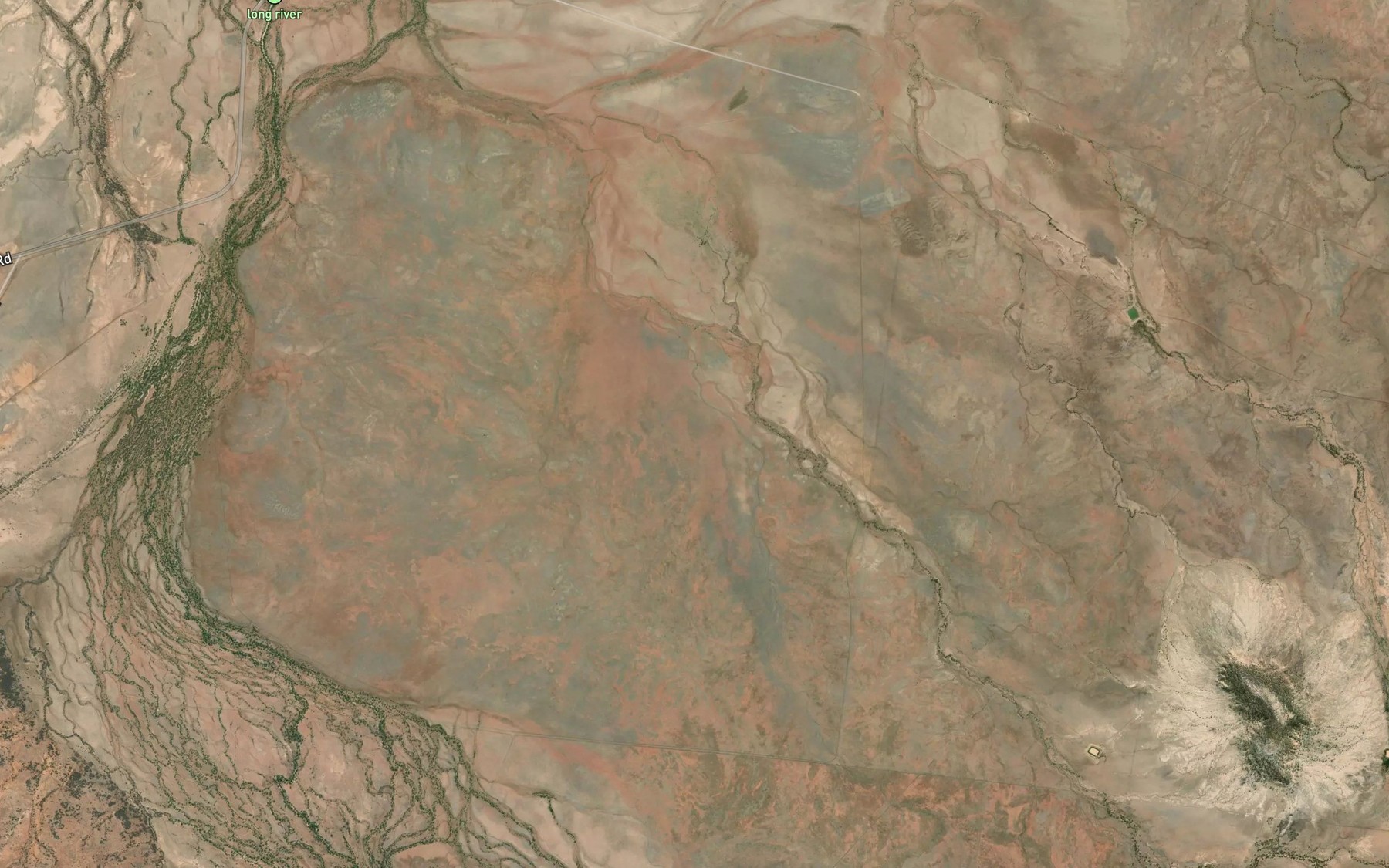 Satellite map of the Middle Creek