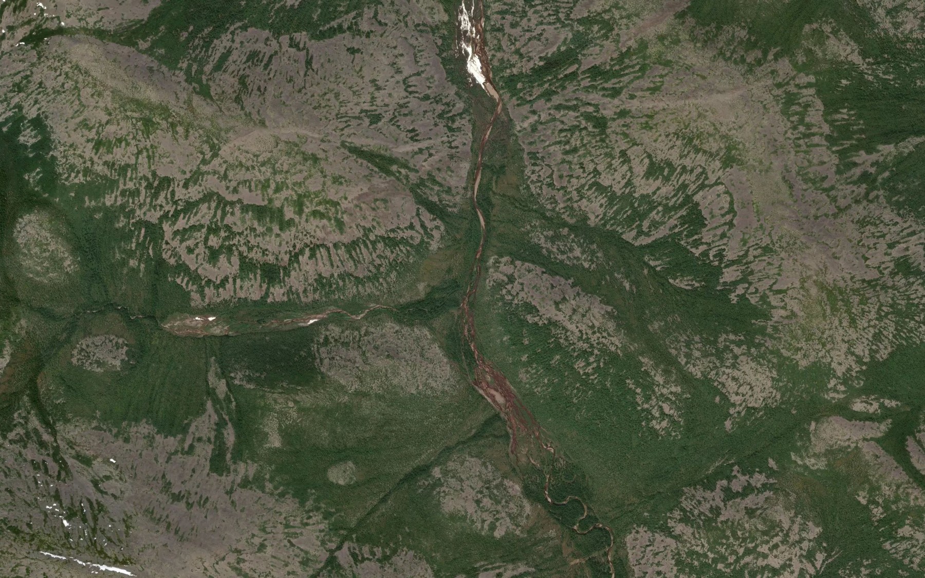Satellite map of the Burnyy