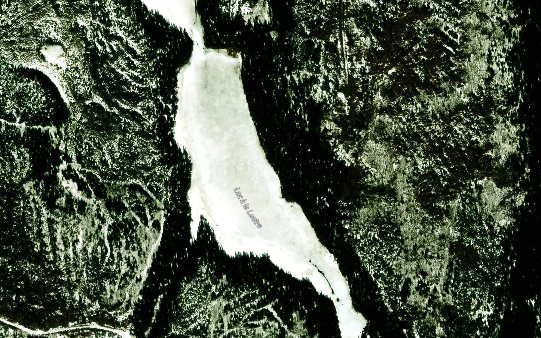 Satellite map of the Lac a la Loutre